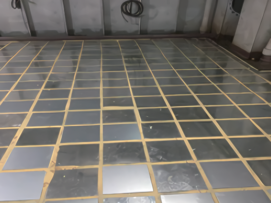Floating floor as laid