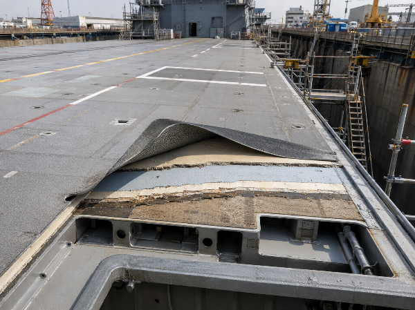 Substrate verification and assembly configuration for marine deck coverings