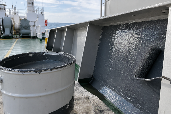 Marine Damping Coating Application on Deck