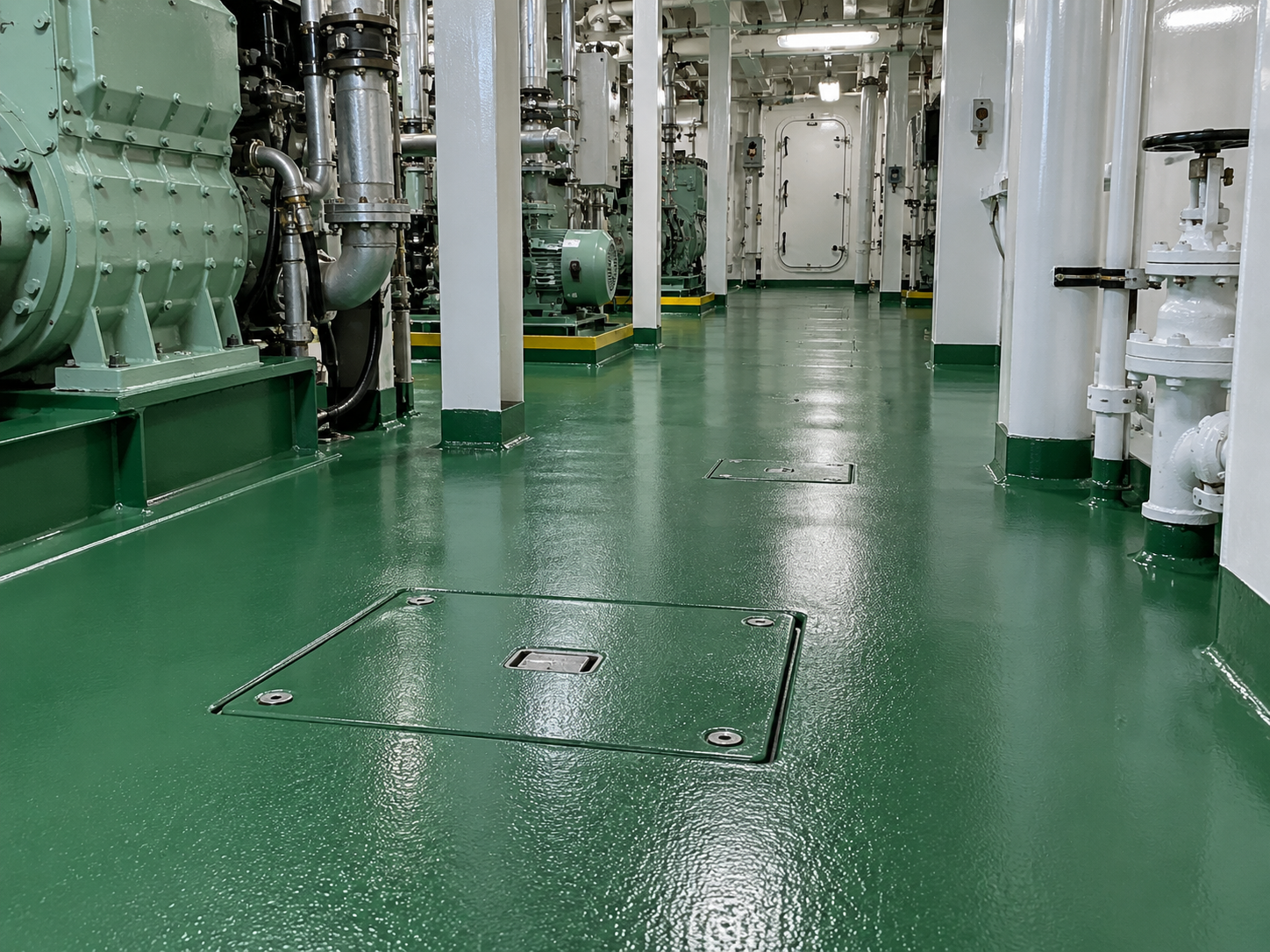 Marine Epoxy Floor for Controlled Deck Protection