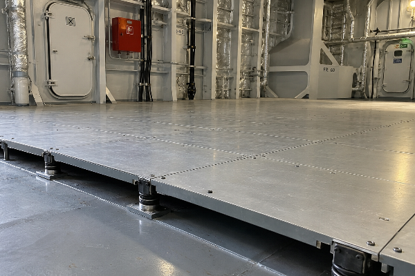 Marine Floating Floor Assembly System and Mass-Spring Mechanism Details