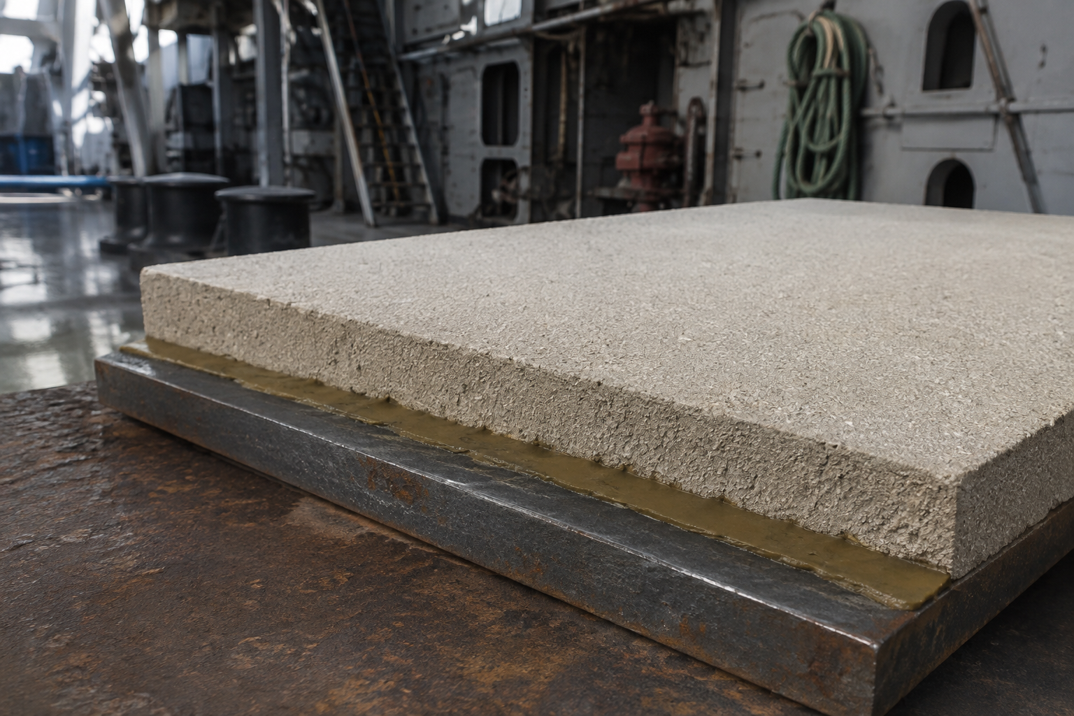Ordinary Deck Covering marine deck underlayment technical view