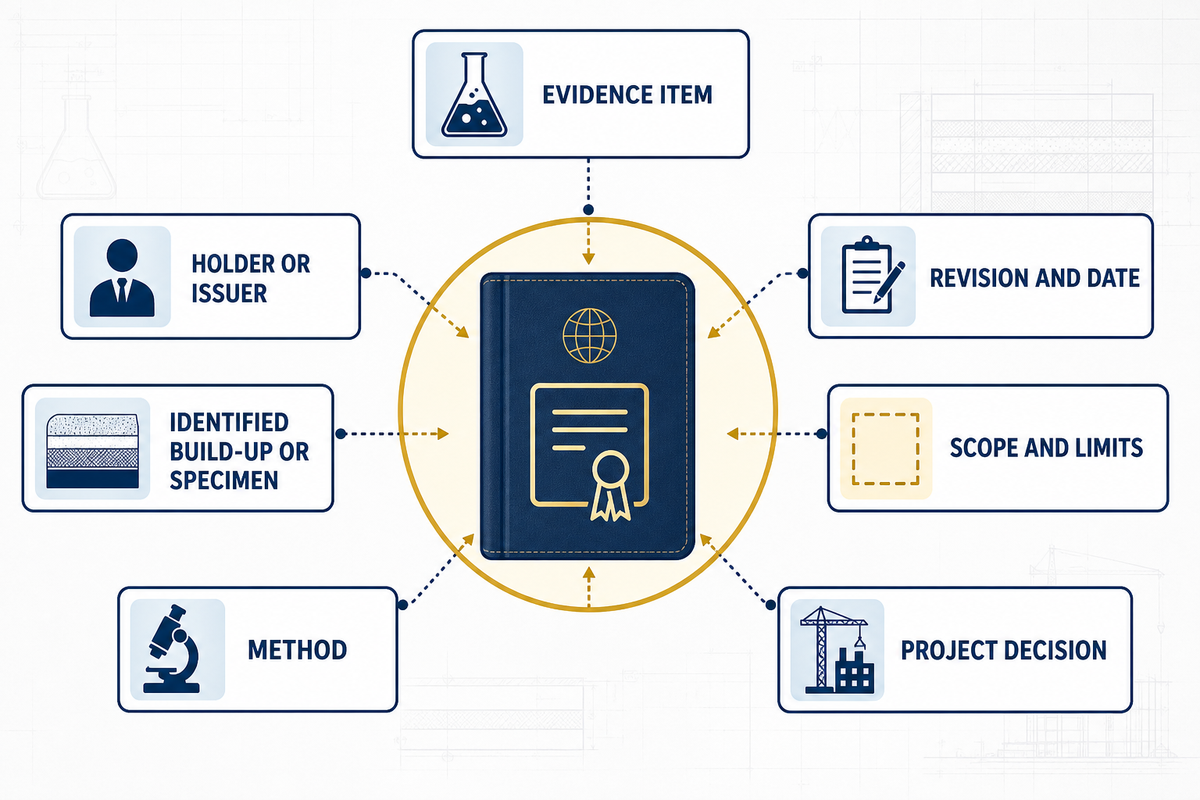 4. Read Approvals and Test Reports with a Floor Evidence Passport — Yibo