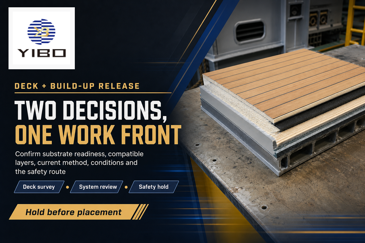 Deck release and build-up release are separate decisions before passenger-vessel flooring placement.