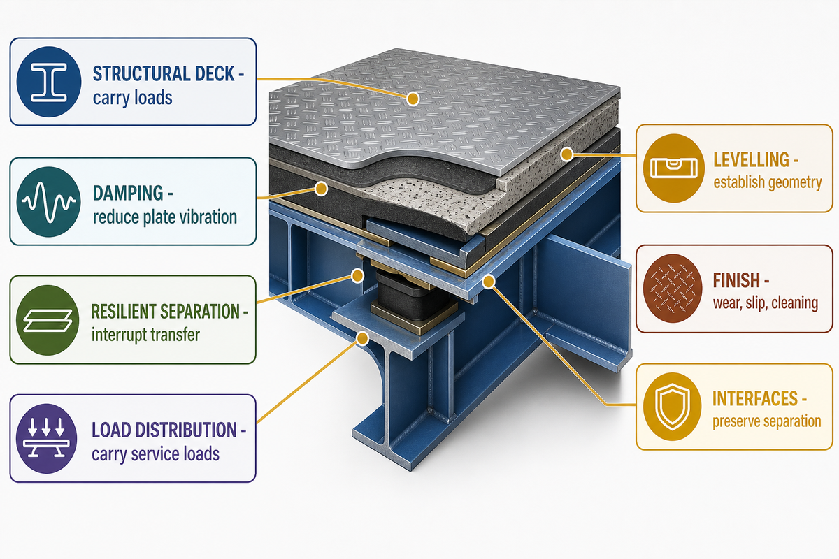 What a Marine Acoustic Floor System Has to Control — Yibo Marine