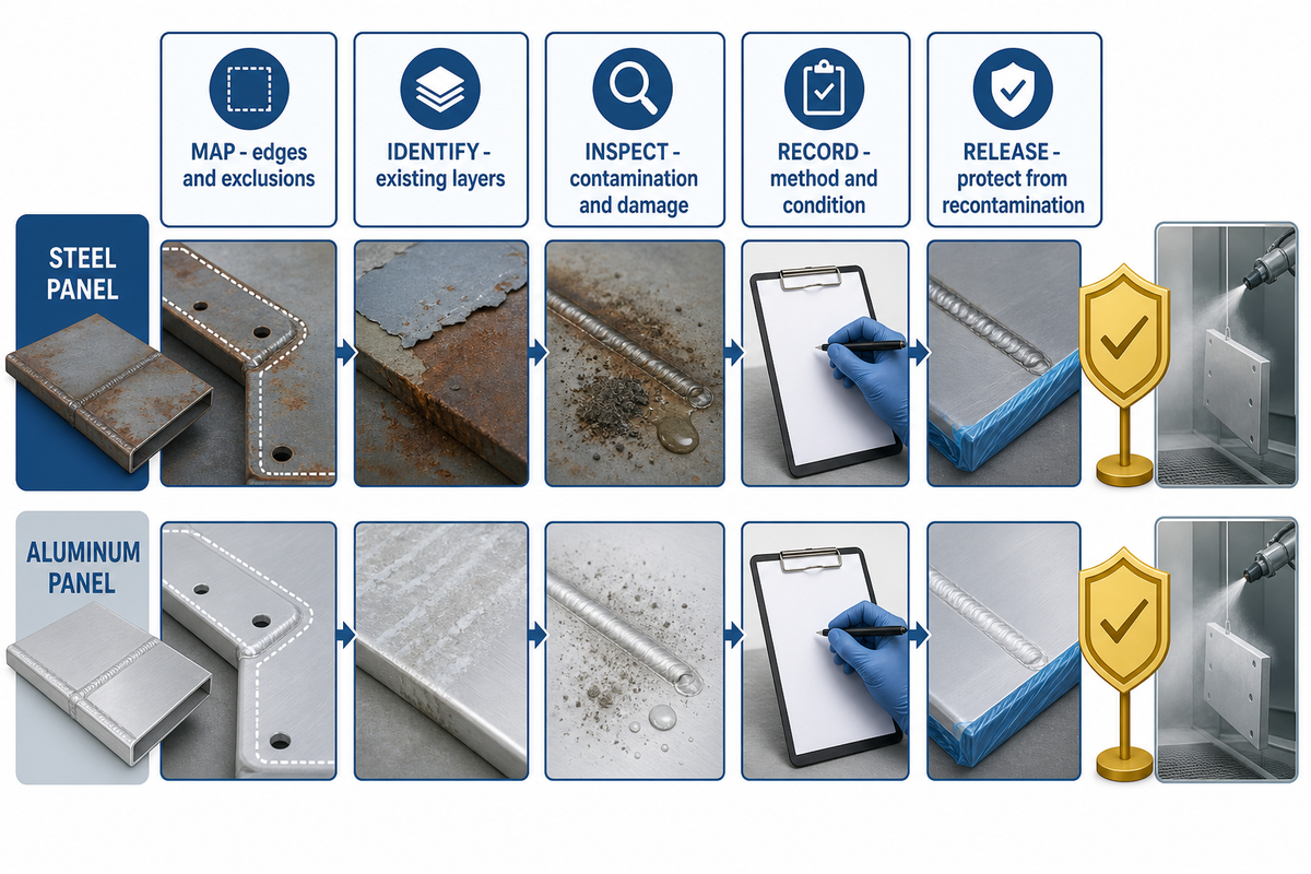 Prepare Steel and Aluminum Substrates for Application — Yibo