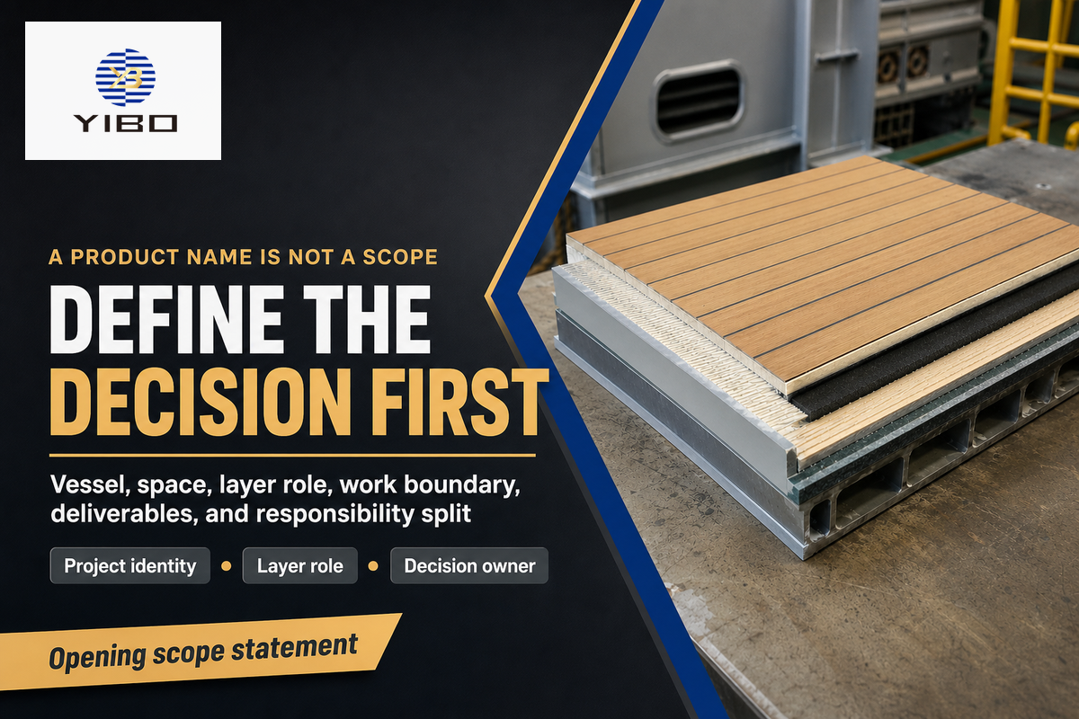 Start With the Quotation Decision, Not a Product Name — Yibo Marine