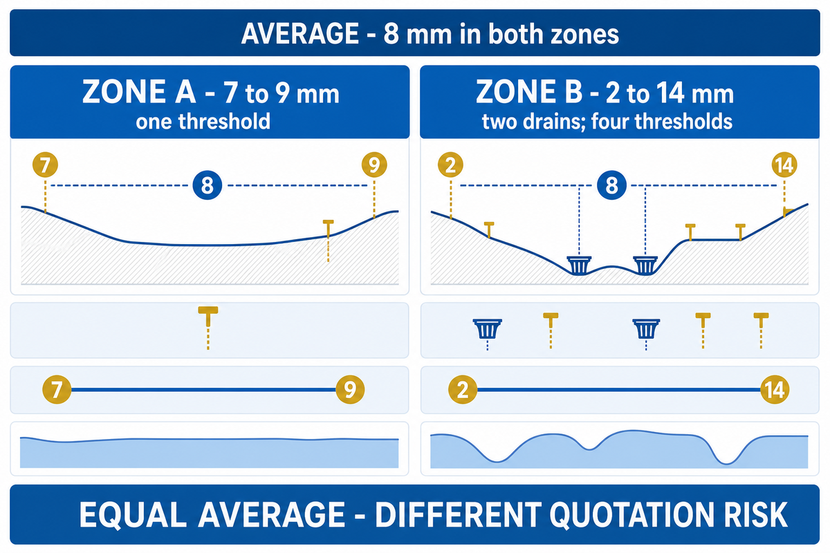 Report the Thickness Distribution, Not One Average — Yibo Marine