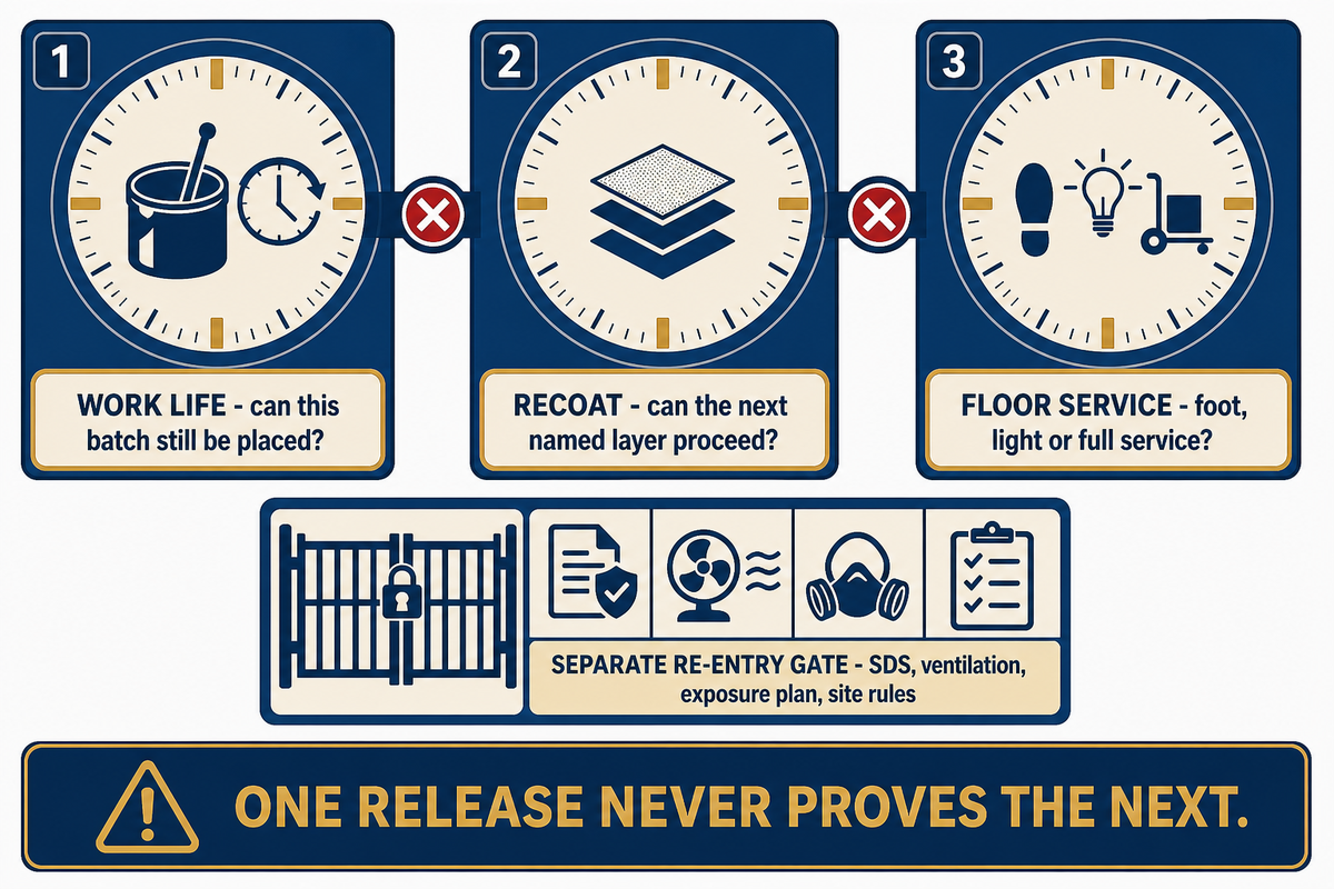 Control the Three Product Clocks, Then Verify Safe Re-entry Separately — Yibo