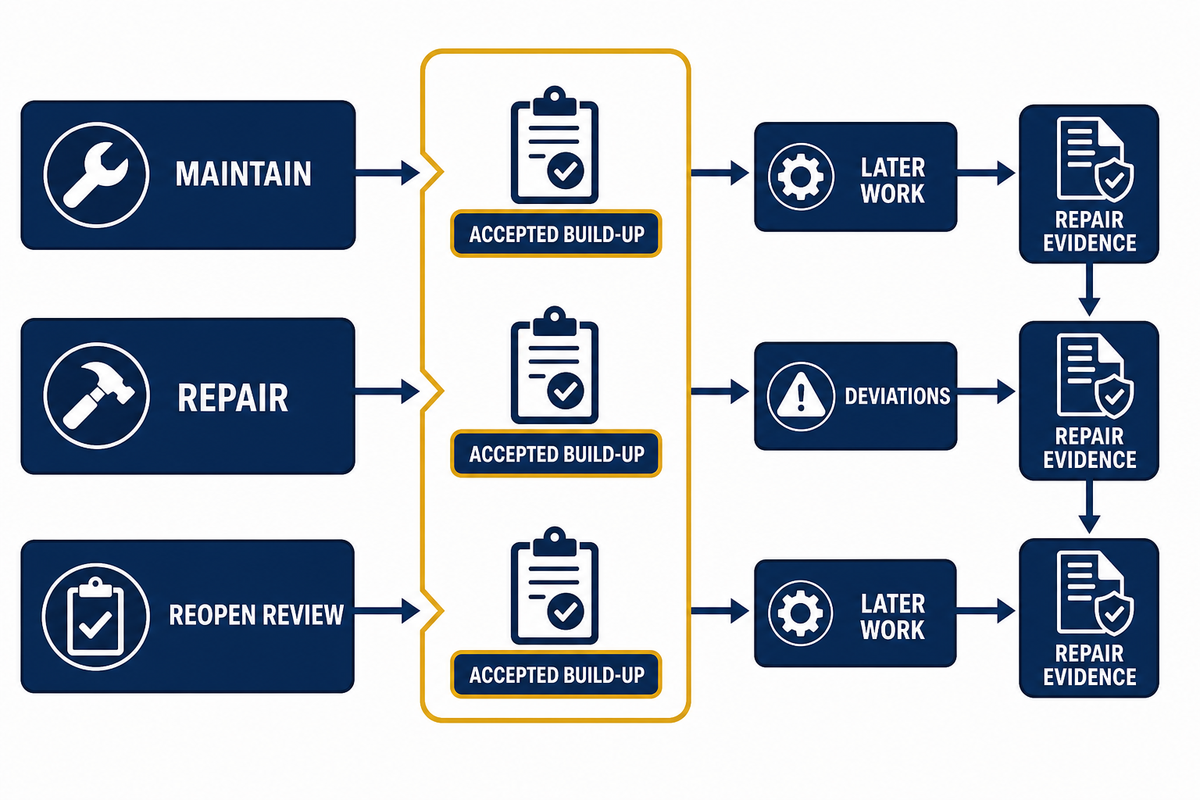 Plan Maintenance and Refit Around the Accepted Construction — YIBO