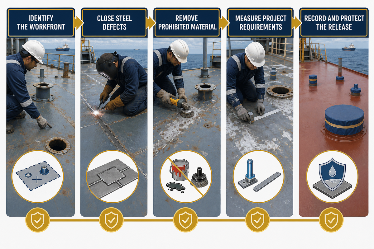 Prepare the Steel Deck for the Specified System — Yibo