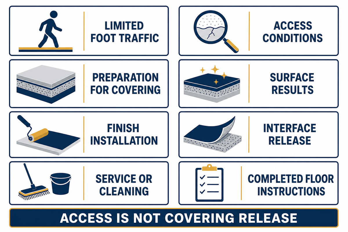 Check 5: Separate foot traffic from final floor release — YIBO