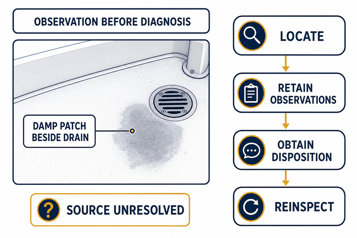 Check 6: Resolve cracks, soft spots and wet areas — YIBO
