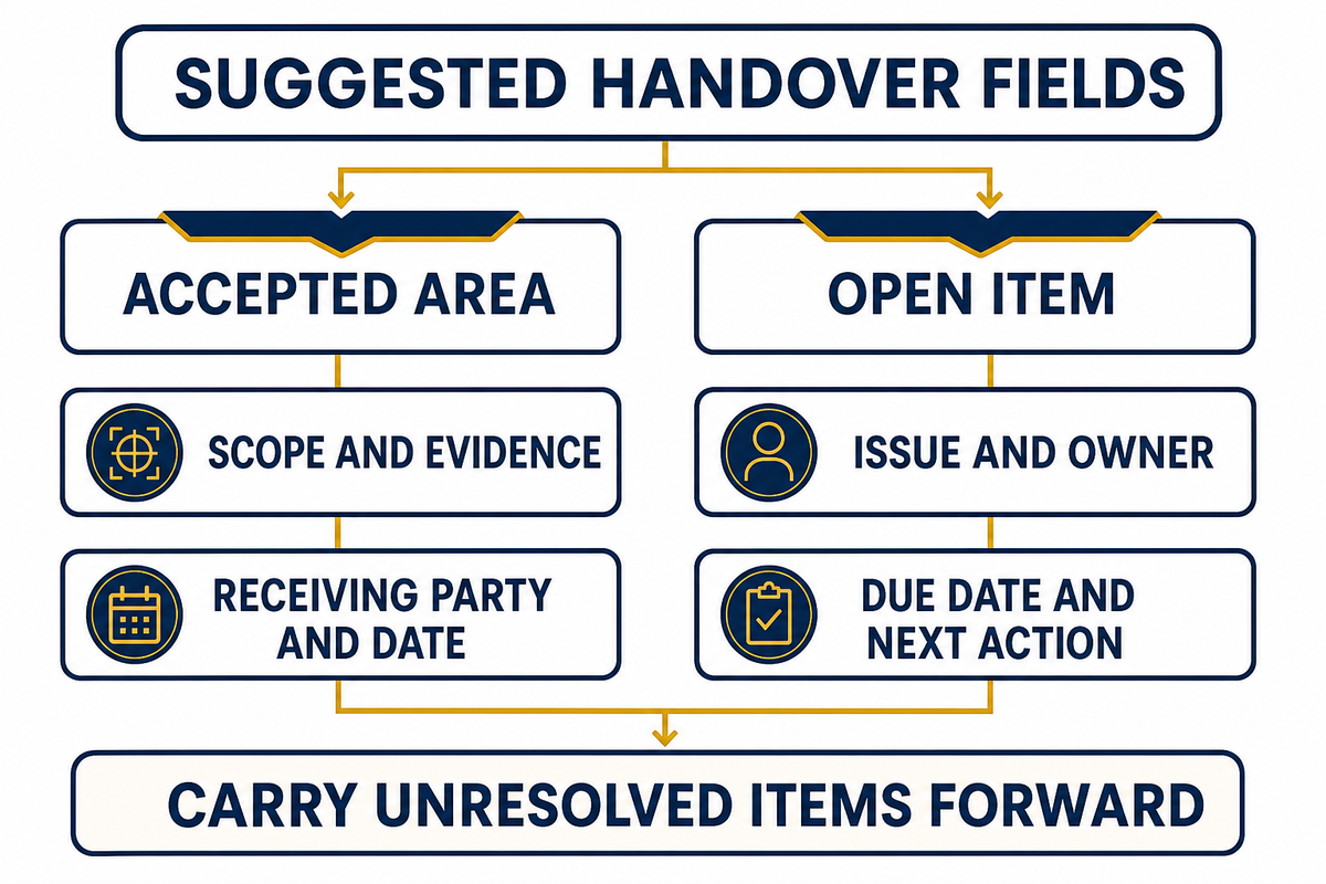 Check 7: Close the Deck-to-Finish Handover Record — YIBO