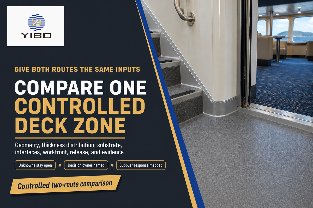 Use These Inputs for a Two-Route Screed Comparison — Yibo Marine