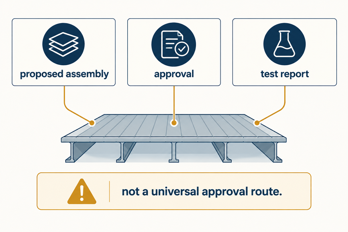 A-60 evidence must match the proposed assembly and application; USCG requirements are a scoped example.